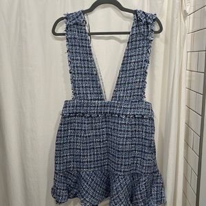 NWT Zara Tweed Checker Jumper Dress // Size M